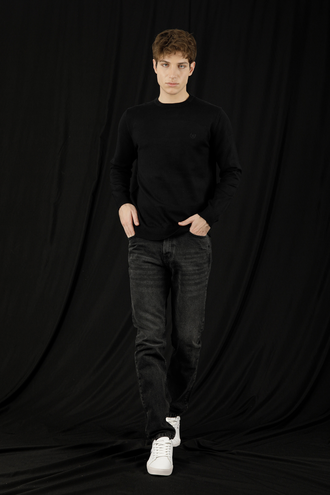 بافت یقه گرد مردانه - 