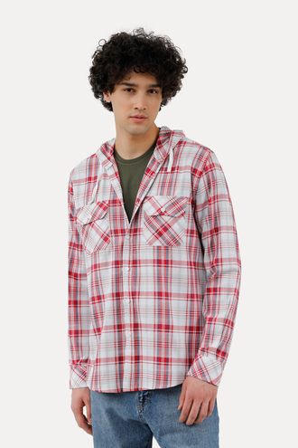 پیراهن کلاهدار مردانه - 