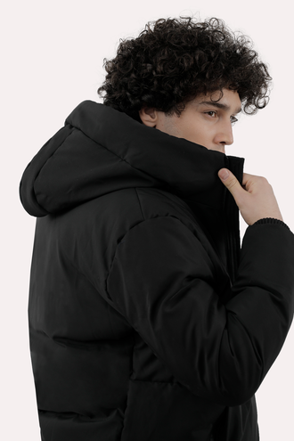 کاپشن شمعی کلاهدار مردانه - 