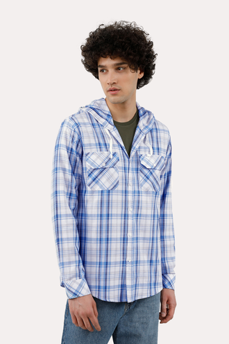 پیراهن کلاهدار مردانه - 