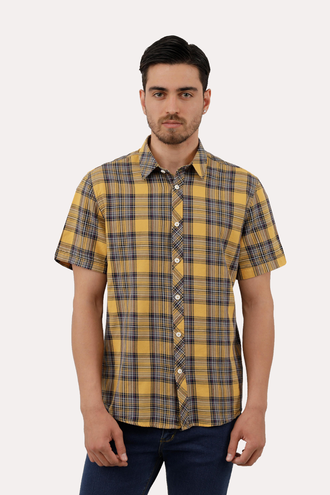 پیراهن آستین کوتاه مردانه - 