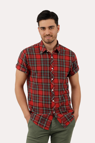 پیراهن آستین کوتاه مردانه - 