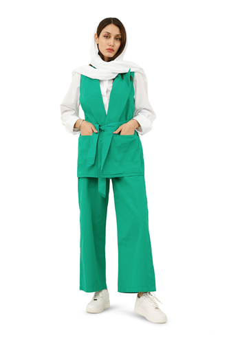 ست جلیقه و شلوار زنانه - 