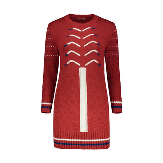 تونیک بافت یقه گرد زنانه - 