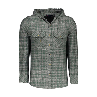 پیراهن آستین بلند مردانه کلاهدار - 