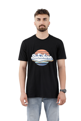 تیشرت آستین کوتاه مردانه چاپدار - 