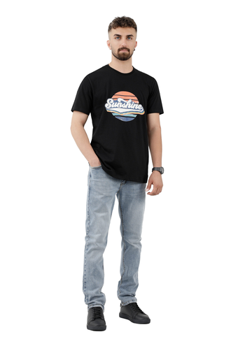 تیشرت آستین کوتاه مردانه چاپدار - 