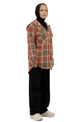 پیراهن پشمی زنانه بلند - 