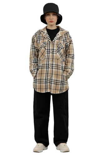 پیراهن پشمی زنانه بلند - 