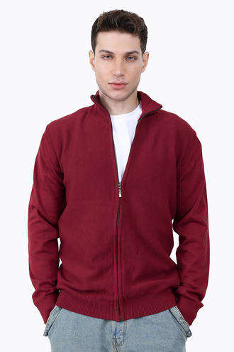 ژاکت بافت مردانه زیپدار - 
