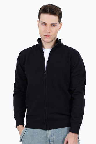 ژاکت بافت مردانه زیپدار - 