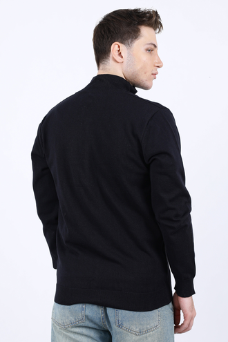 ژاکت بافت مردانه زیپدار - 