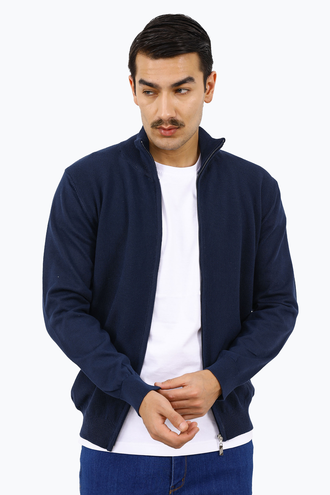 ژاکت بافت مردانه زیپدار - 