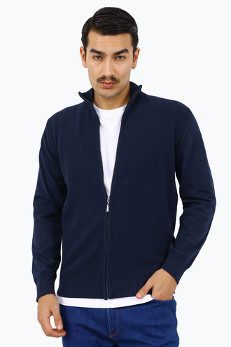 ژاکت بافت مردانه زیپدار - 