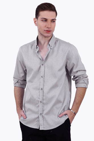 پیراهن آستین بلند مردانه - 