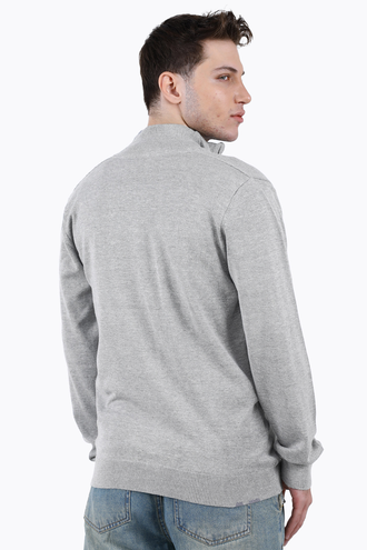 ژاکت بافت مردانه زیپدار - 