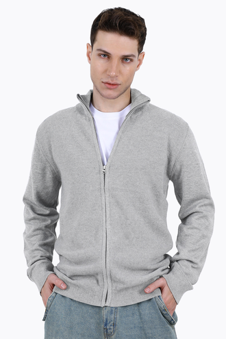 ژاکت بافت مردانه زیپدار - 
