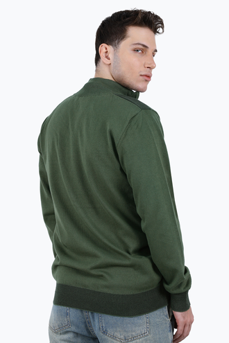 ژاکت بافت مردانه زیپدار - 