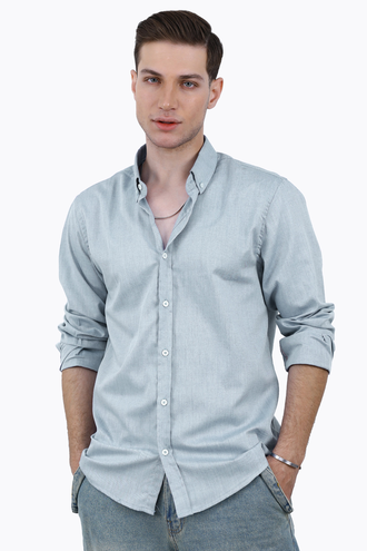پیراهن آستین بلند مردانه - 