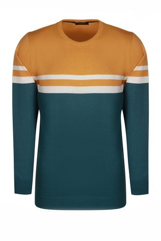 بافت یقه گرد مردانه - 