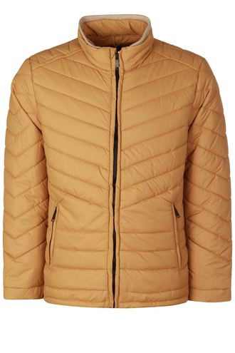 کاپشن شمعی مردانه رنگ خردلی - 