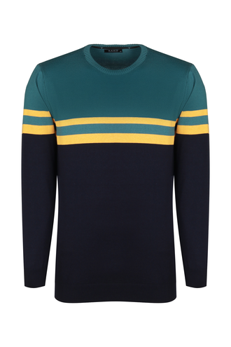 بافت یقه گرد مردانه - 