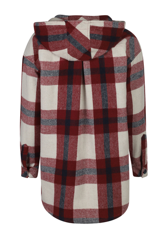 پیراهن پشمی زنانه مدل کلاهدار - 