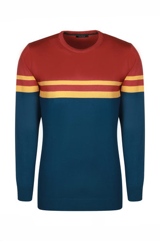 بافت یقه گرد مردانه - 