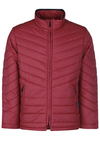 کاپشن شمعی مردانه رنگ زرشکی - 