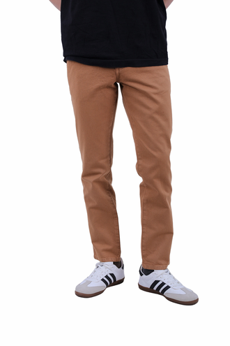 شلوار کتان مردانه مدل راسته بدون کش - 