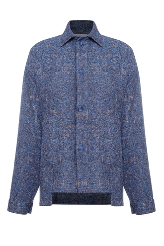 کت کراپ پشمی زنانه جلو دکمه دار - 