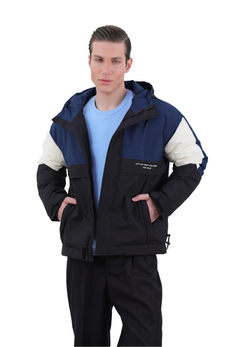 کاپشن شمعی کلاهدار مردانه - 