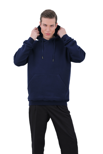 هودی دورس مردانه رنگ سرمه ای - 