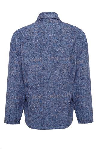 کت کراپ پشمی زنانه جلو دکمه دار - 