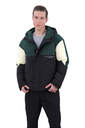 کاپشن شمعی کلاهدار مردانه - 