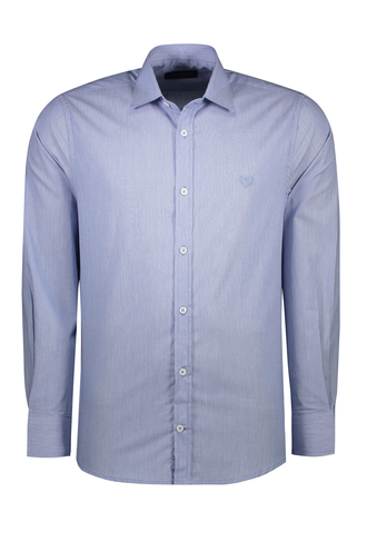 پیراهن آستین بلند نخی مردانه بدون جیب - 