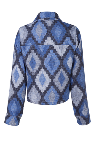 کت پشمی زنانه مدل کراپ - 