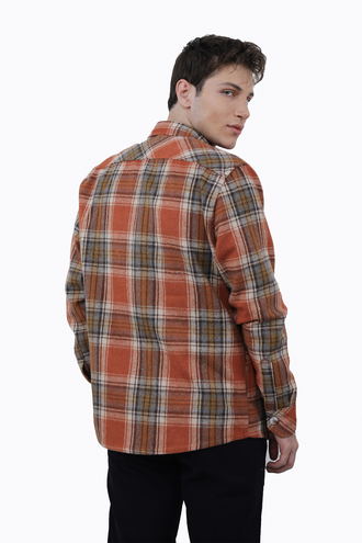 پیراهن پشمی مردانه دو جیب - 