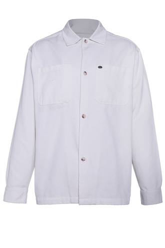 پیراهن کتان مردانه رنگ سفید - 