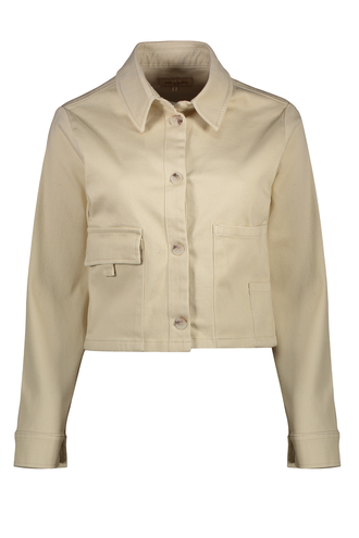 کت کراپ پاییزه زنانه کتان - 