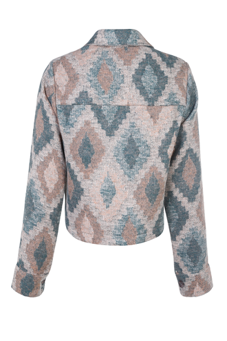 کت پشمی زنانه مدل کراپ - 