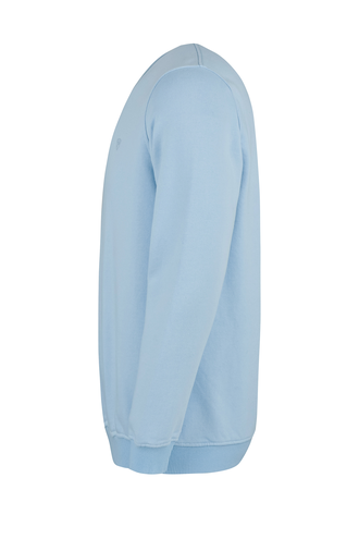 سویشرت دورس مردانه یقه کشبافت رنگ آبی - 