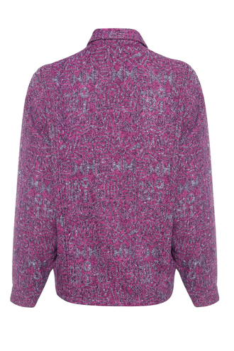 کت کراپ پشمی زنانه جلو دکمه دار - 