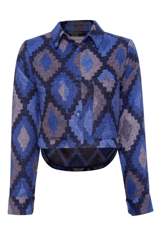 کت پشمی زنانه مدل کراپ - 