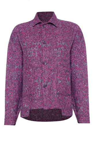 کت کراپ پشمی زنانه جلو دکمه دار - 