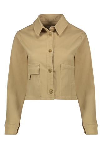 کت کراپ پاییزه زنانه کتان - 