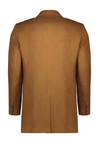 پالتو فوتر مردانه کلاسیک رنگ شتری - 