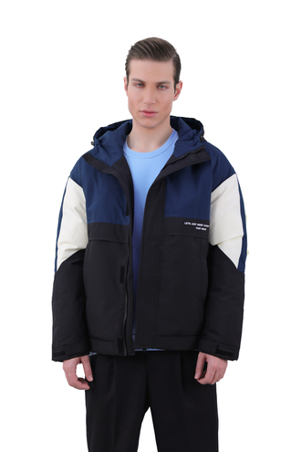 کاپشن شمعی کلاهدار مردانه - 