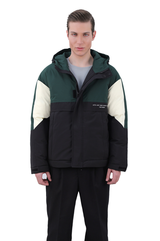 کاپشن شمعی کلاهدار مردانه - 