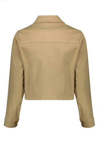 کت کراپ پاییزه زنانه کتان - 